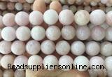 LSBS1004 15 inches 18mm round morganite gemstone beads wholesale