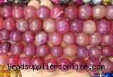 LSBS136 15 inches 16mm faceted round agate gemstone beads wholesale