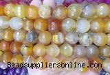 LSBS141 15 inches 16mm faceted round agate gemstone beads wholesale