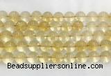 LSBS159 15 inches 16mm round crackle citrine gemstone beads wholesale