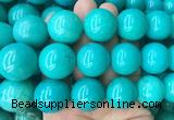 LSBS184 15 inches 22mm round green howlite turquoise beads wholesale
