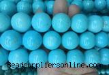 LSBS190 15 inches 20mm round blue howlite turquoise beads wholesale