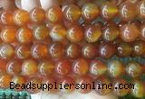 LSBS192 15 inches 16mm round red agate gemstone beads wholesale