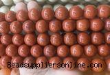 LSBS193 15 inches 16mm round red jasper gemstone beads wholesale
