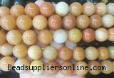 LSBS198 15 inches 16mm round red aventurine gemstone beads wholesale
