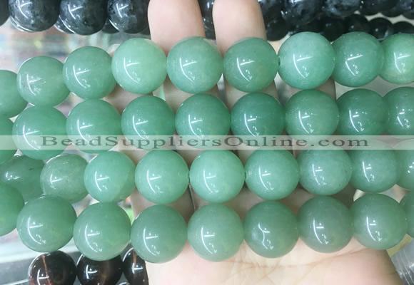 LSBS199 15 inches 16mm round green aventurine gemstone beads wholesale