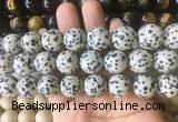 LSBS204 15 inches 16mm round dalmatian gemstone beads wholesale