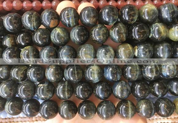LSBS231 15 inches 14mm round blue tiger eye gemstone beads wholesale