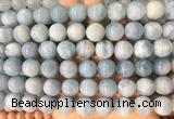 LSBS233 15 inches 14mm round aquamarine gemstone beads wholesale