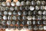 LSBS235 15 inches 14mm round black sunstone gemstone beads wholesale