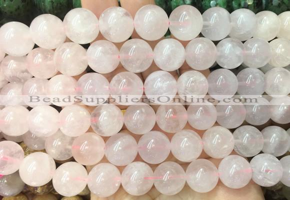LSBS238 15 inches 14mm round rose quartz gemstone beads wholesale