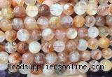 LSBS239 15 inches 14mm round red gum flower crystal beads wholesale