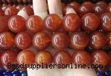 LSBS265 15 inches 20mm round red agate gemstone beads wholesale