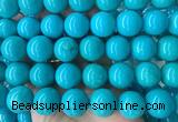 LSBS269 15 inches 20mm round blue howlite turquoise gemstone beads wholesale