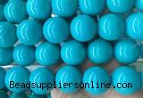 LSBS271 15 inches 25mm round blue howlite turquoise gemstone beads wholesale