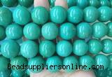 LSBS276 15 inches 20mm round green howlite turquoise gemstone beads wholesale