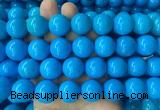 LSBS283 15 inches 18mm round dark blue howlite turquoise gemstone beads wholesale