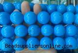 LSBS285 15 inches 22mm round dark blue howlite turquoise gemstone beads wholesale