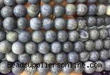 LSBS288 15 inches 14mm round blue coral gemstone beads wholesale