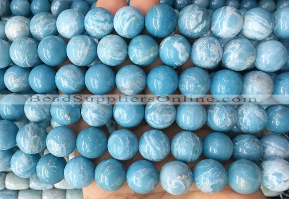 LSBS344 15 inches 14mm round blue sky stone beads wholesale