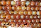 LSBS353 15 inches 14mm round red agate gemstone beads wholesale