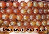 LSBS359 15 inches 16mm round red agate gemstone beads wholesale