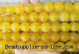 LSBS360 15 inches 16mm round yellow agate gemstone beads wholesale