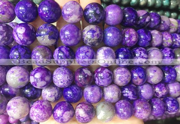 LSBS399 15 inches 14mm round imitation sugilite gemstone beads wholesale