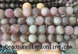 LSBS401 15 inches 14mm round madagascar rose quartz gemstone beads wholesale