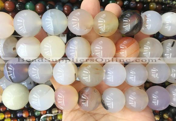 LSBS420 15 inches 20mm round agate gemstone beads wholesale