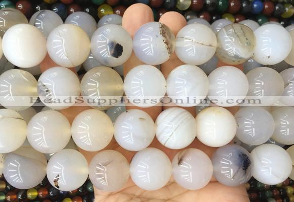 LSBS421 15 inches 20mm round agate gemstone beads wholesale