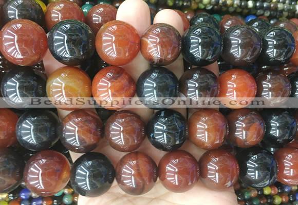 LSBS424 15 inches 20mm round agate gemstone beads wholesale