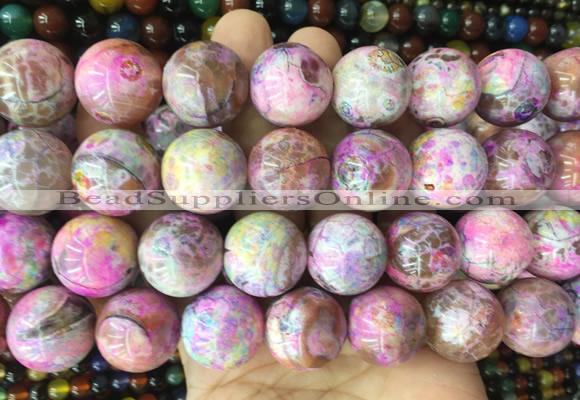 LSBS426 15 inches 20mm round agate gemstone beads wholesale