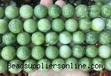 LSBS461 15 inches 16mm round china jade gemstone beads wholesale