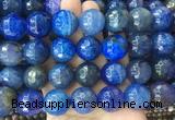 LSBS473 15 inches 20mm faceted round agate gemstone beads wholesale