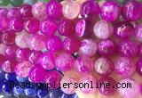 LSBS546 15 inches 16mm faceted round agate gemstone beads wholesale