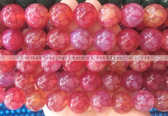 LSBS556 15 inches 16mm round agate gemstone beads wholesale