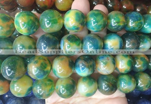 LSBS560 15 inches 18mm round agate gemstone beads wholesale