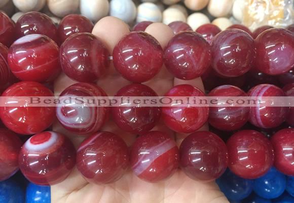 LSBS572 15 inches 20mm round agate gemstone beads wholesale