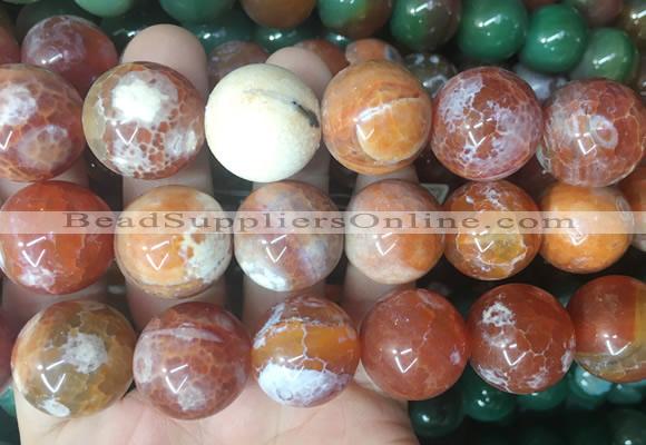 LSBS587 15 inches 20mm round agate gemstone beads wholesale