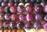 LSBS594 15 inches 20mm faceted round agate gemstone beads wholesale