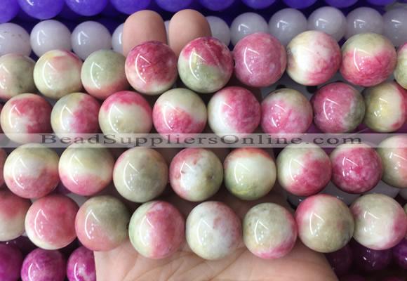 LSBS642 15 inches 18mm round malaysian jade gemstone beads wholesale