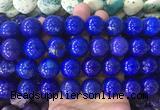 LSBS649 15 inches 18mm round howlite turquoise gemstone beads wholesale