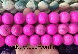 LSBS658 15 inches 20mm round howlite turquoise gemstone beads wholesale