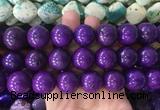LSBS666 15 inches 20mm round howlite turquoise gemstone beads wholesale
