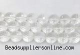 LSBS70 15 inches 18mm faceted round white crystal beads wholesale