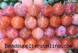 LSBS73 15 inches 20mm round red dragon veins agate beads wholesale