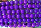 LSBS735 15 inches 14mm round howlite turquoise gemstone beads wholesale