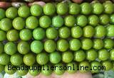 LSBS736 15 inches 14mm round howlite turquoise gemstone beads wholesale