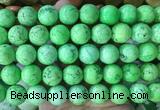 LSBS753 15 inches 16mm round howlite turquoise gemstone beads wholesale